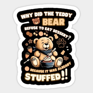 Teddy’s Sweet Conundrum Sticker